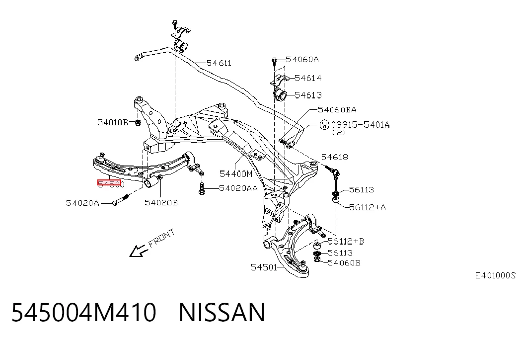 545004M410 Nissan/Infiniti