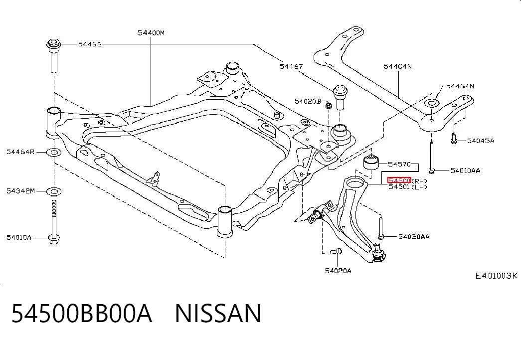 54500BB00A Nissan/Infiniti