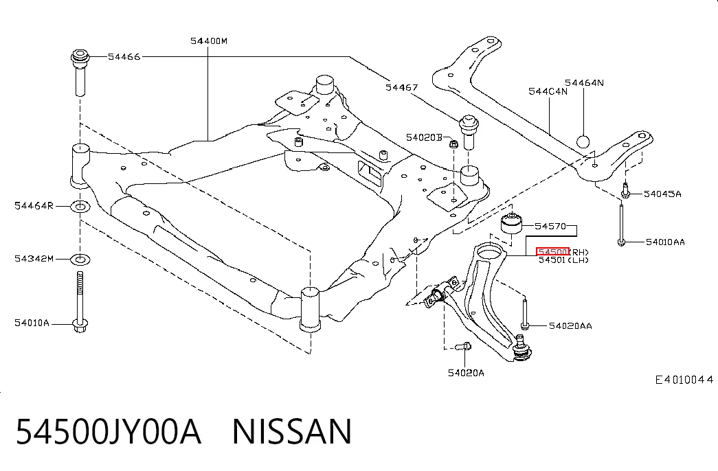 54500JY00A Nissan/Infiniti