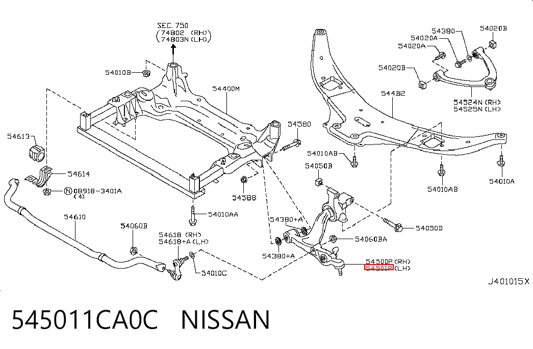545011CA0C Nissan/Infiniti