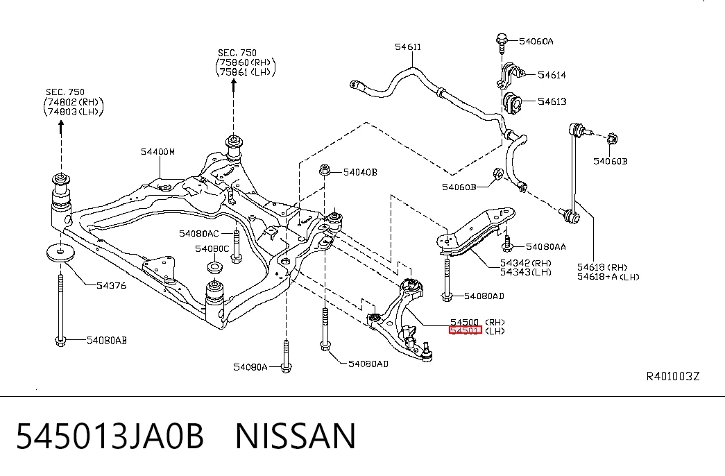 545013JA0B Nissan/Infiniti