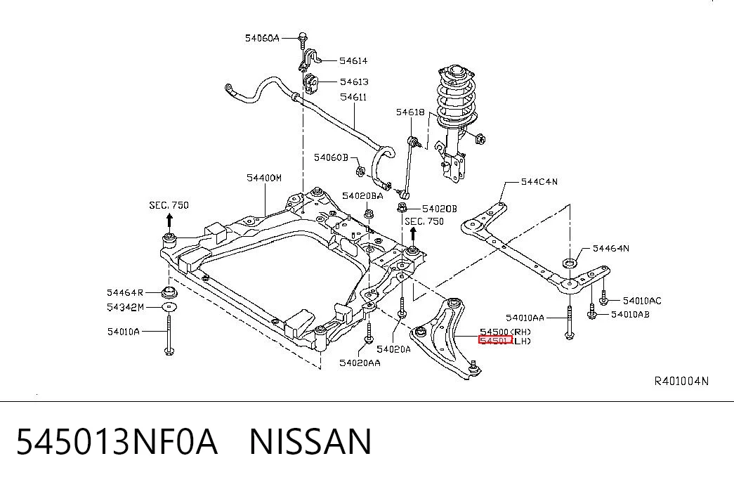 545013NF0A Nissan/Infiniti