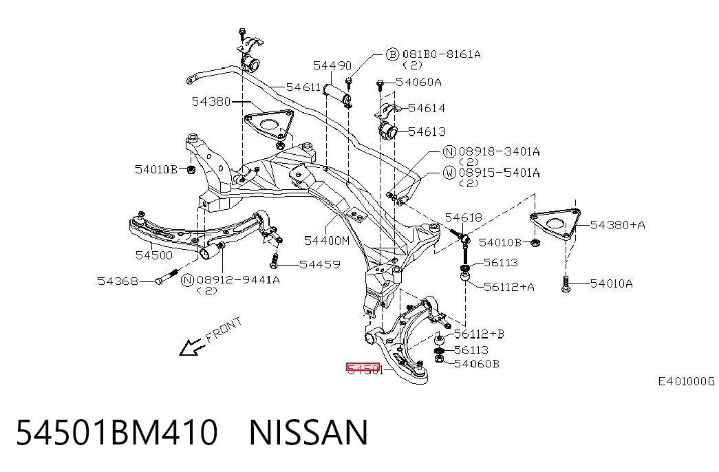 54501BM410 Nissan/Infiniti