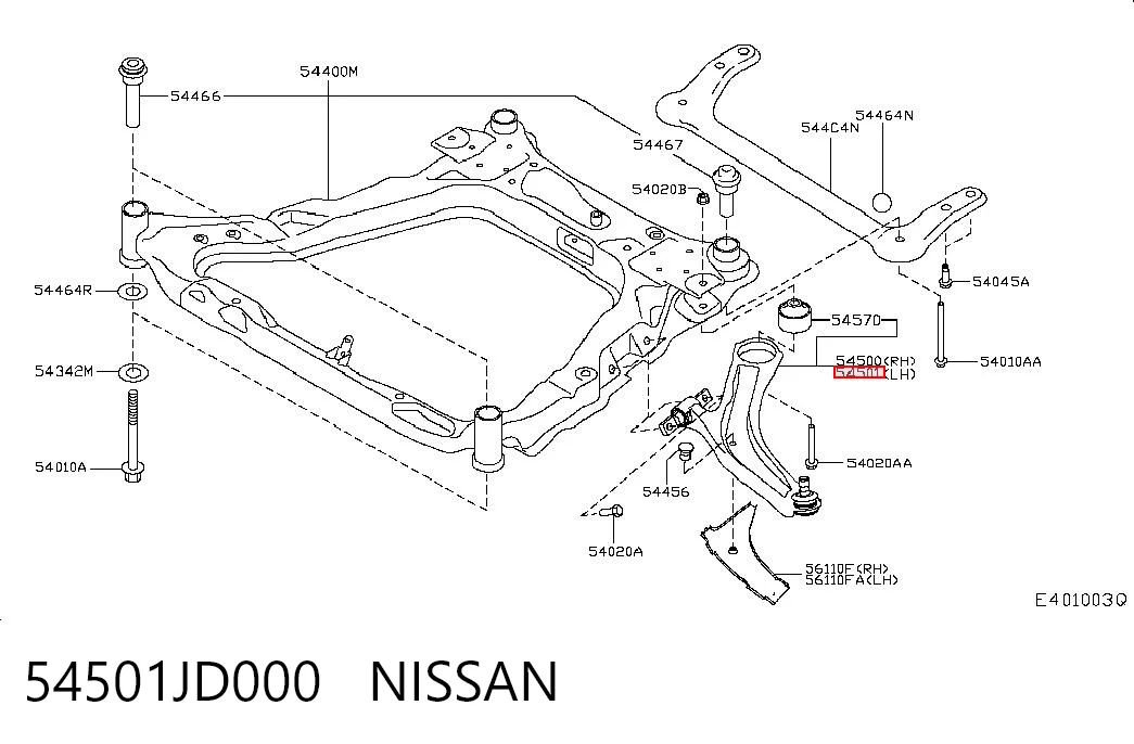 54501JD000 Nissan/Infiniti