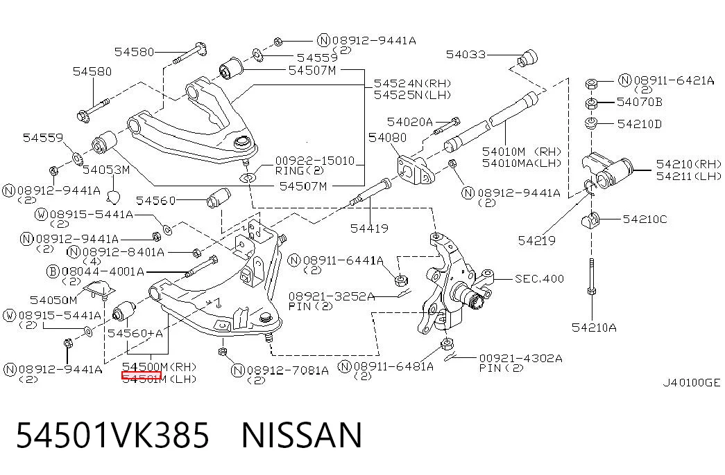 54501VK385 Nissan/Infiniti