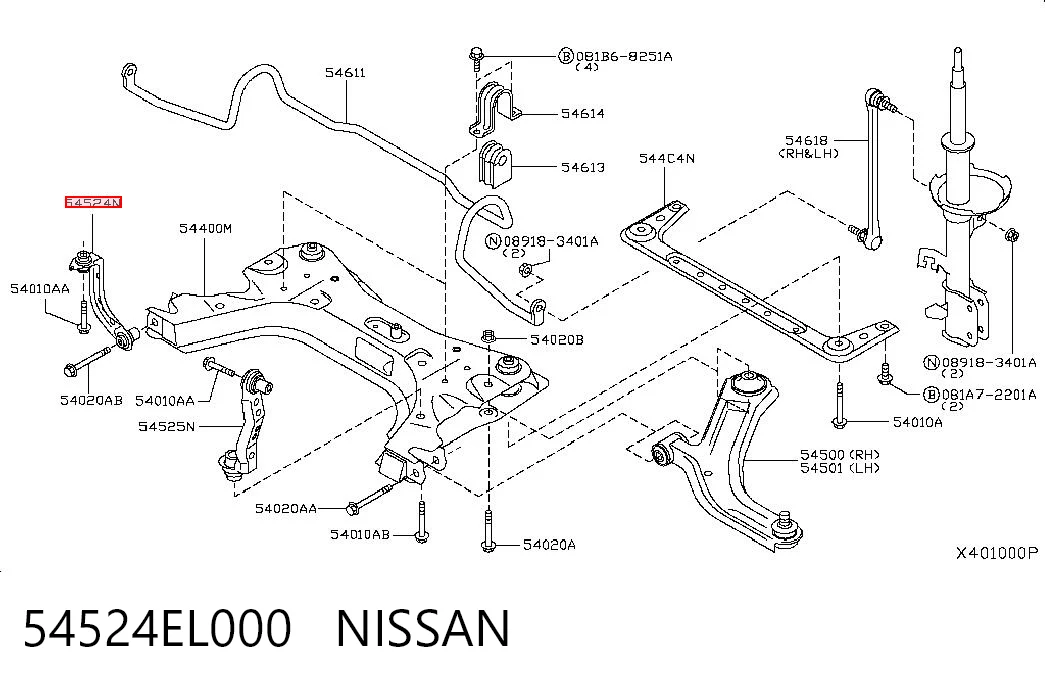 54524EL000 Nissan/Infiniti