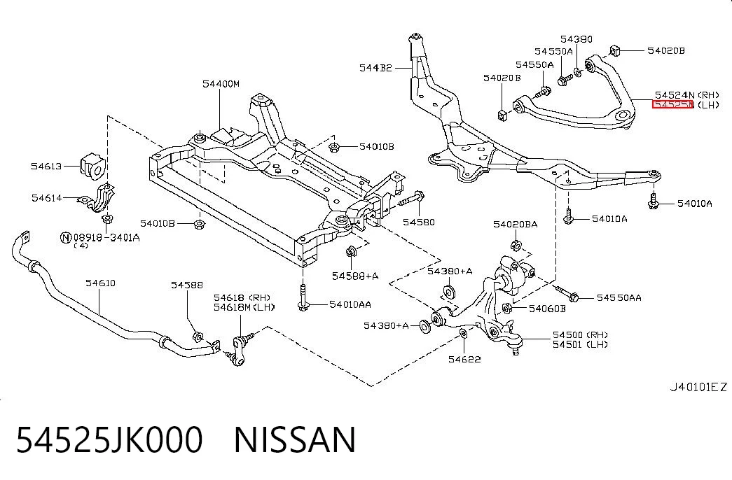54525JK000 Nissan/Infiniti