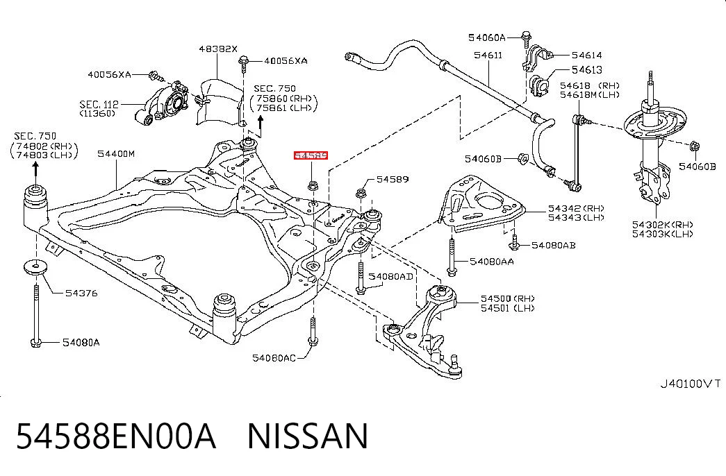 54588EN00A Nissan/Infiniti