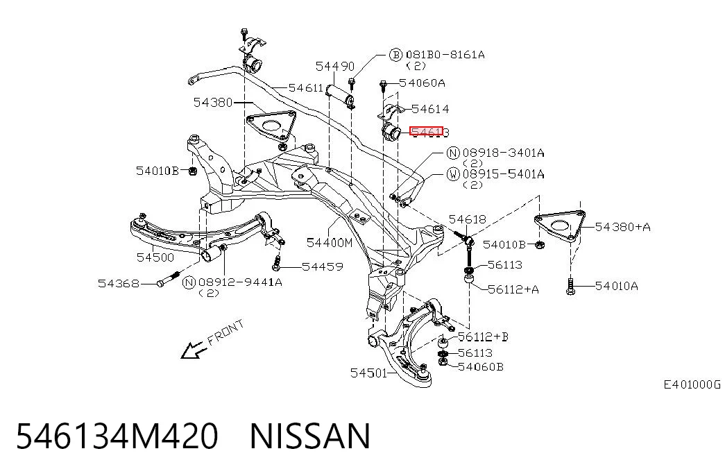 546134M420 Nissan/Infiniti