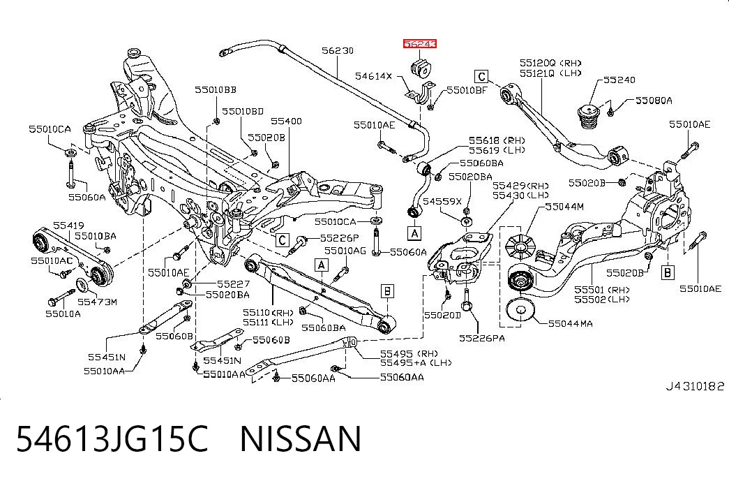 54613JG15C Nissan/Infiniti