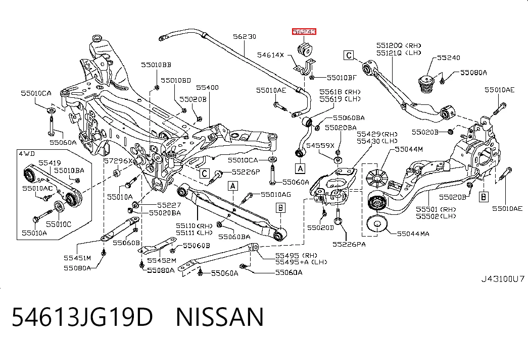 54613JG19D Nissan/Infiniti