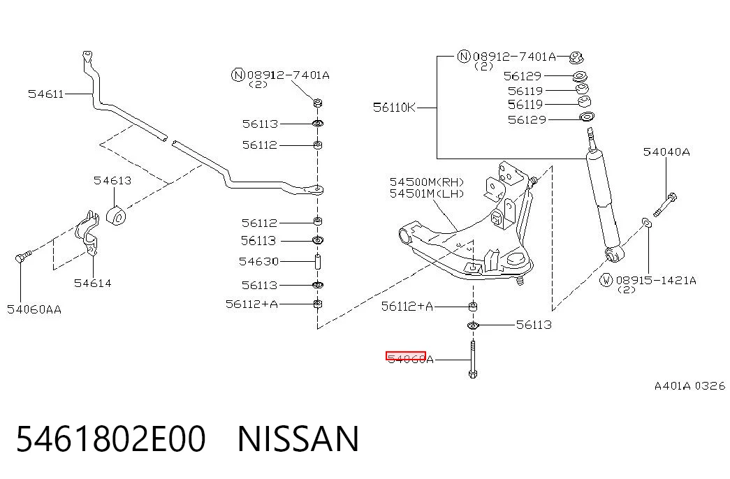 5461802E00 Nissan/Infiniti