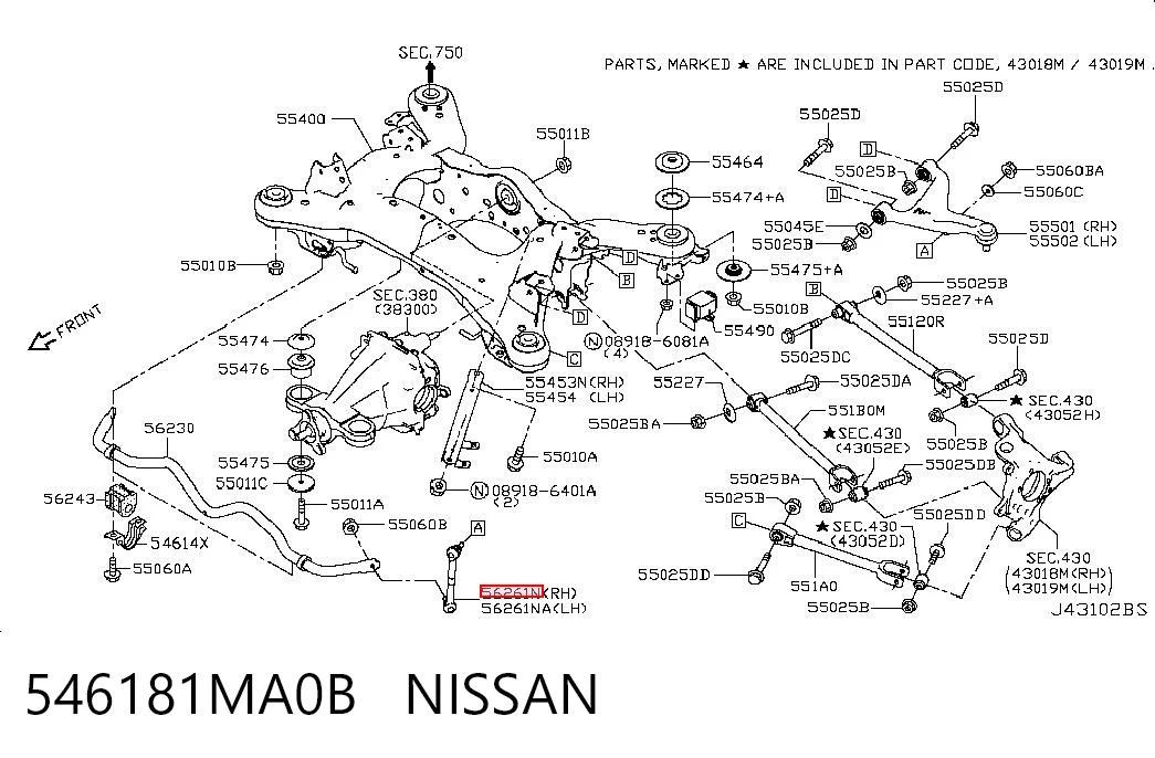 546181MA0B Nissan/Infiniti