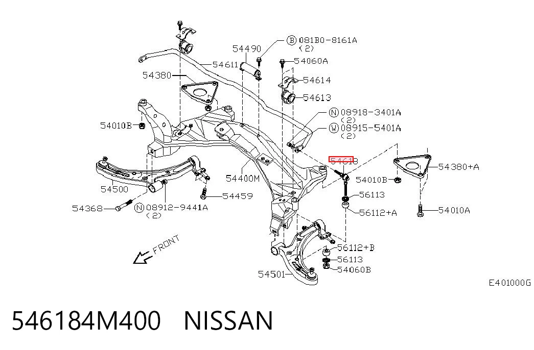 546184M400 Nissan/Infiniti