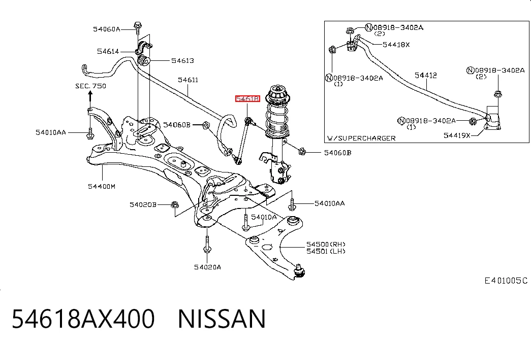 54618AX400 Nissan/Infiniti