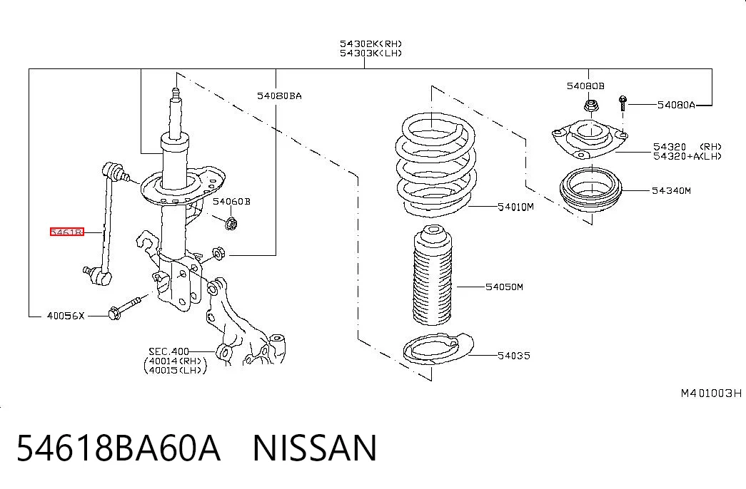 54618BA60A Nissan/Infiniti