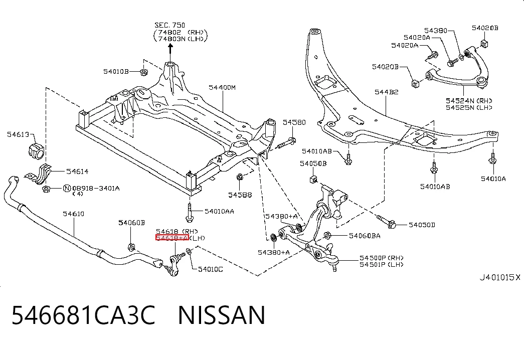 546681CA3C Nissan/Infiniti