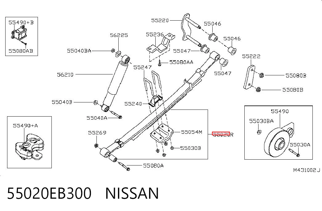55020EB300 Nissan/Infiniti