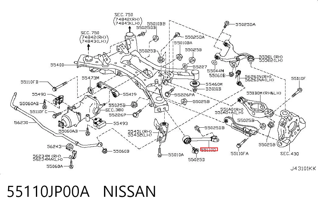 55110JP00A Nissan/Infiniti