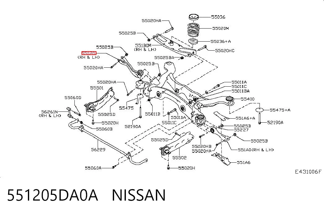 551205DA0A Nissan/Infiniti