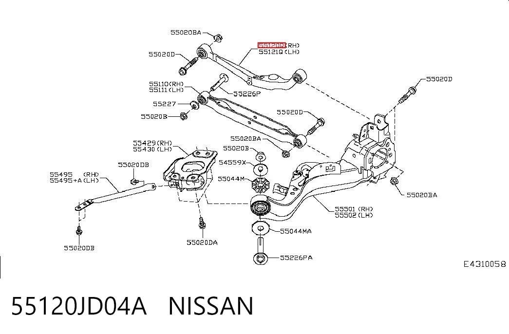 55120JD04A Nissan/Infiniti