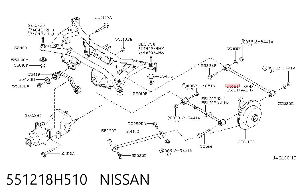 551218H510 Nissan/Infiniti
