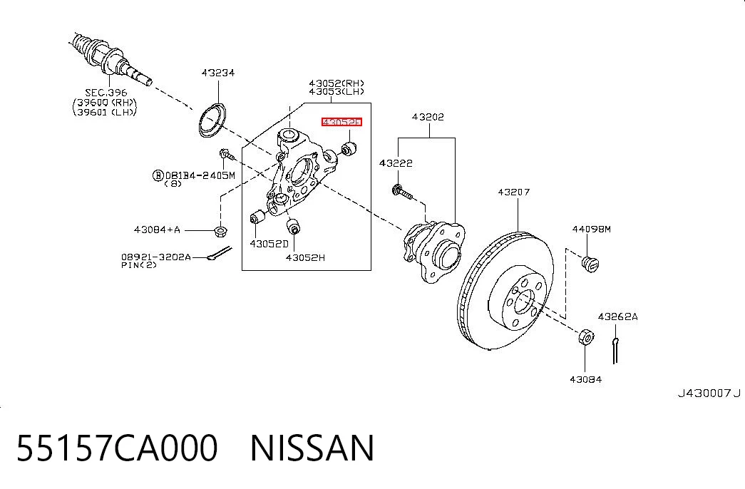 55157CA000 Nissan/Infiniti