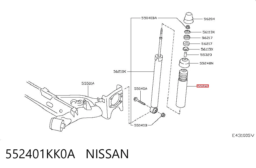 552401KK0A Nissan/Infiniti