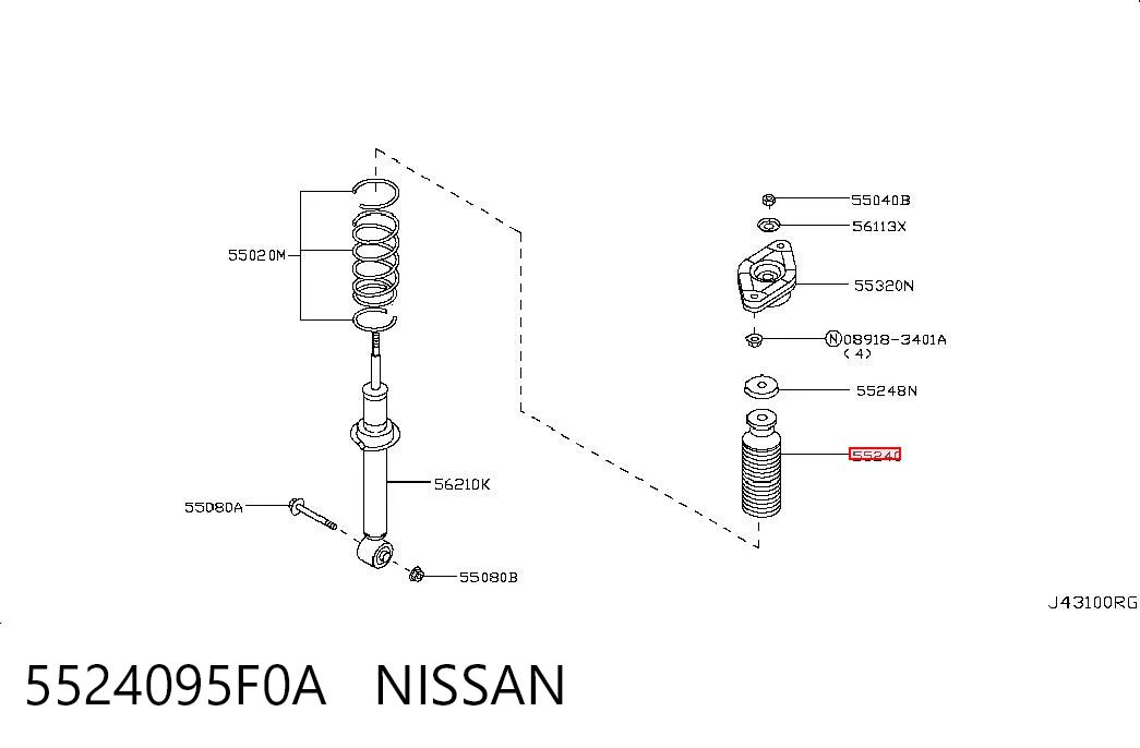 5524095F0A Nissan/Infiniti