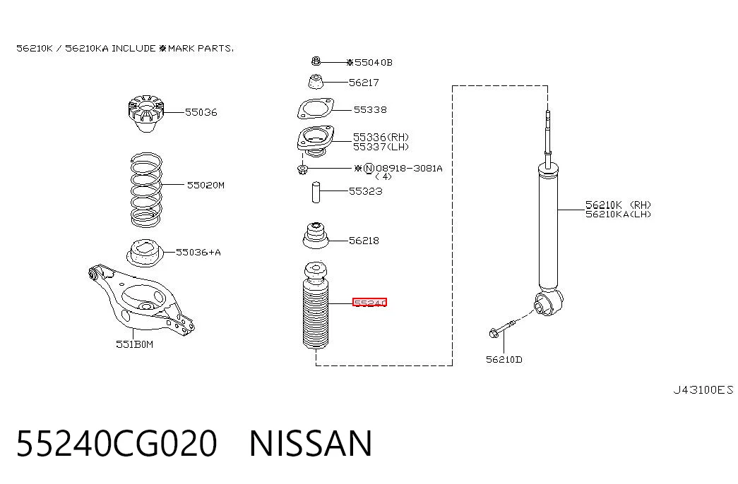 55240CG020 Nissan/Infiniti
