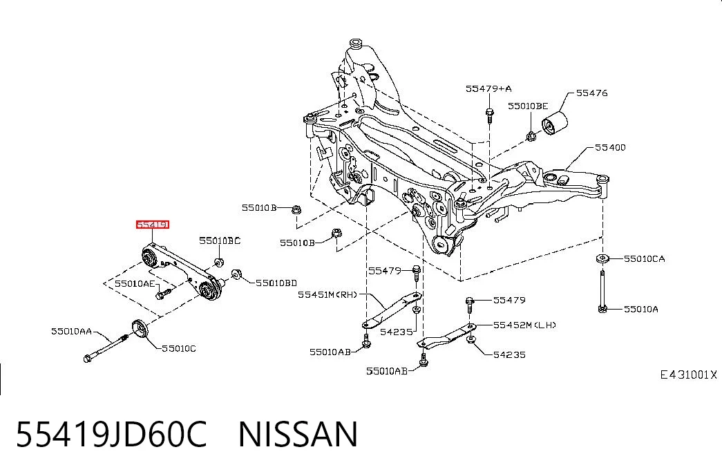 55419JD60C Nissan/Infiniti
