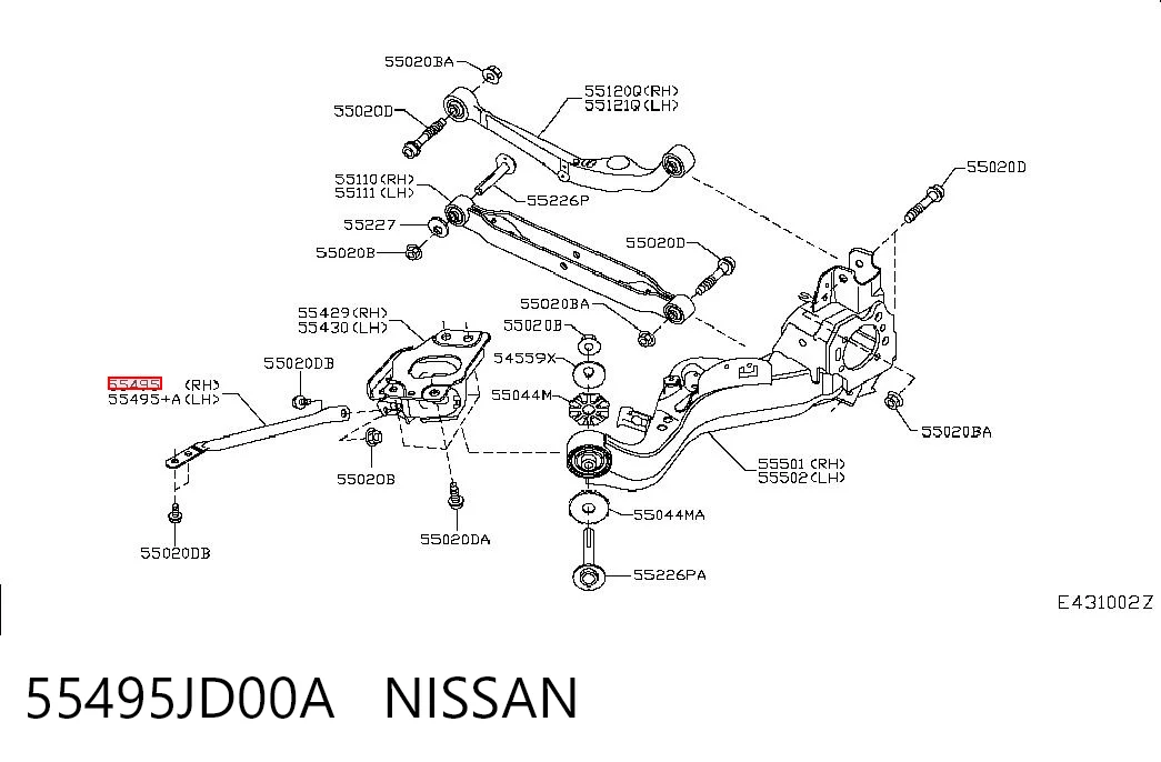 55495JD00A Nissan/Infiniti