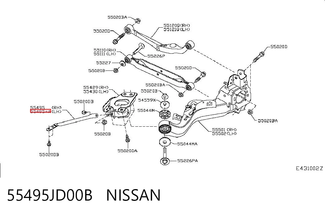 55495JD00B Nissan/Infiniti