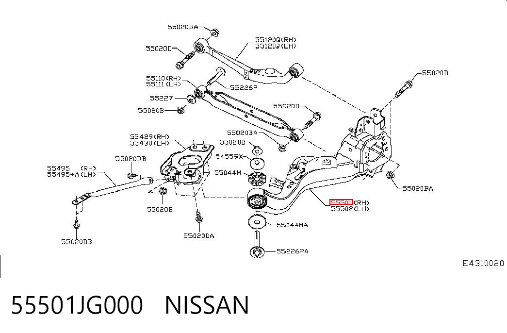 55501JG000 Nissan/Infiniti