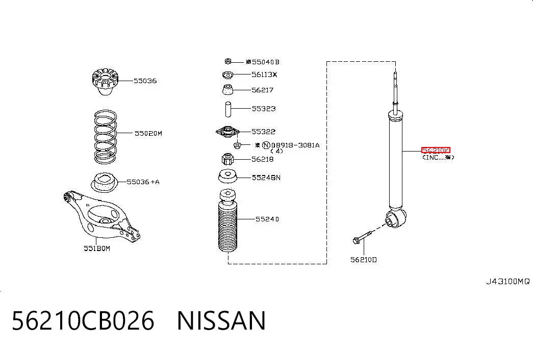 56210CB026 Nissan/Infiniti