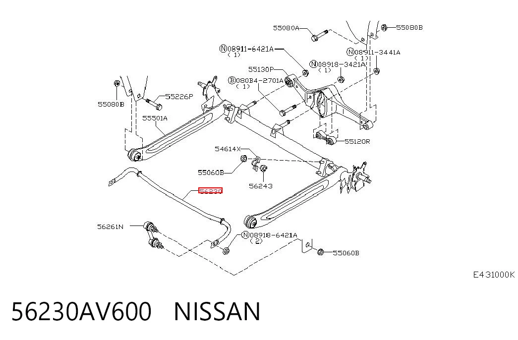 56230AV600 Nissan/Infiniti