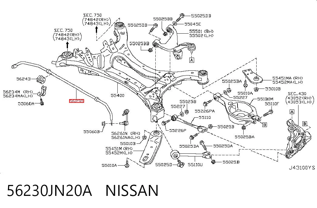 56230JN20A Nissan/Infiniti