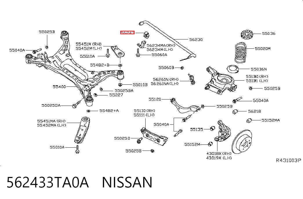 562433TA0A Nissan/Infiniti