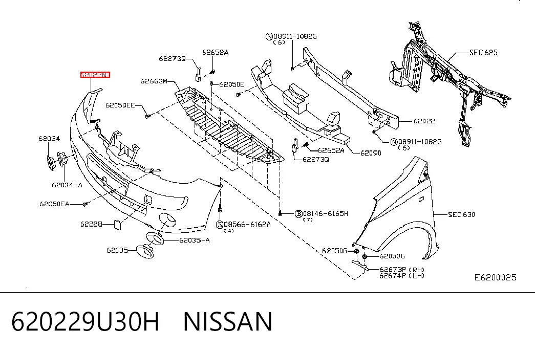 Zderzak przedni do Nissan Note  E11