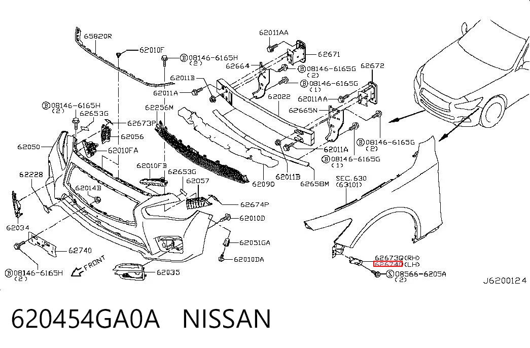620454GA0A Nissan/Infiniti