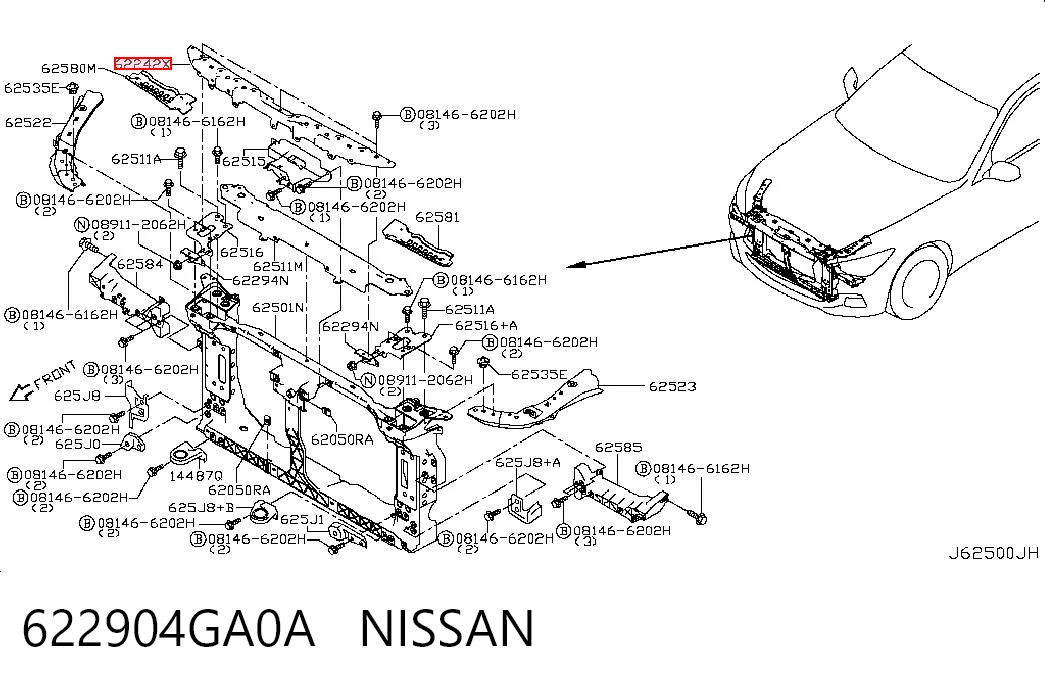 622904GA0A Nissan/Infiniti