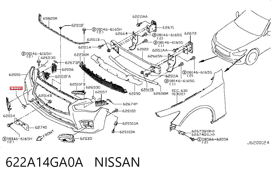 622A14GA0A Nissan/Infiniti