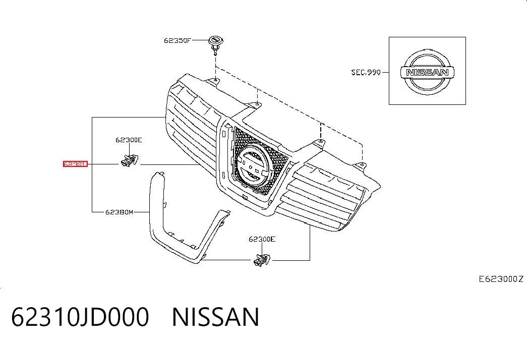 62310JD000 Nissan/Infiniti