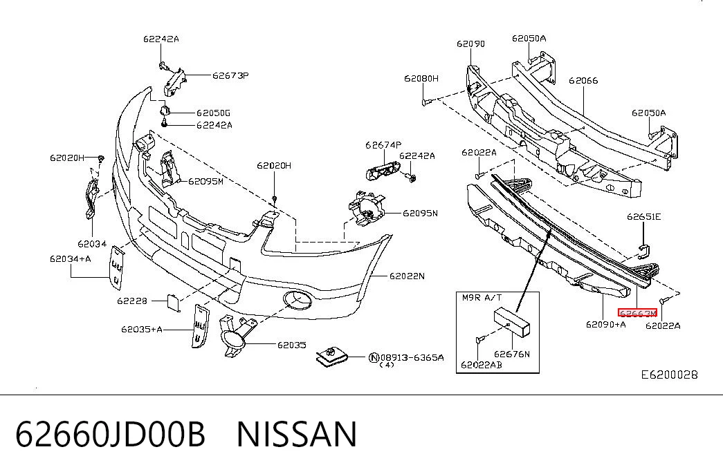 62660JD00B Nissan/Infiniti