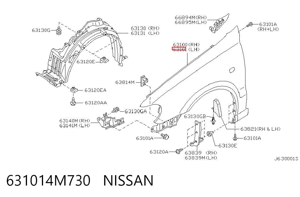 Do koszyka Błotnik przedni lewy Nissan Almera II N16