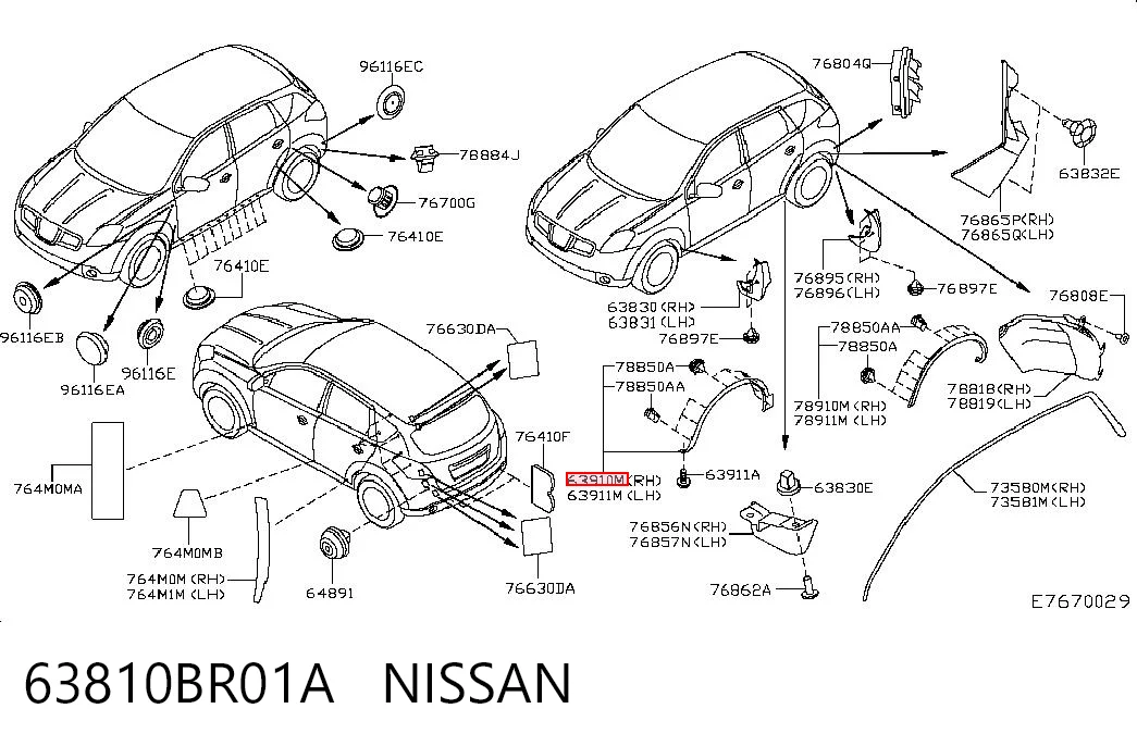63810BR01A Nissan/Infiniti