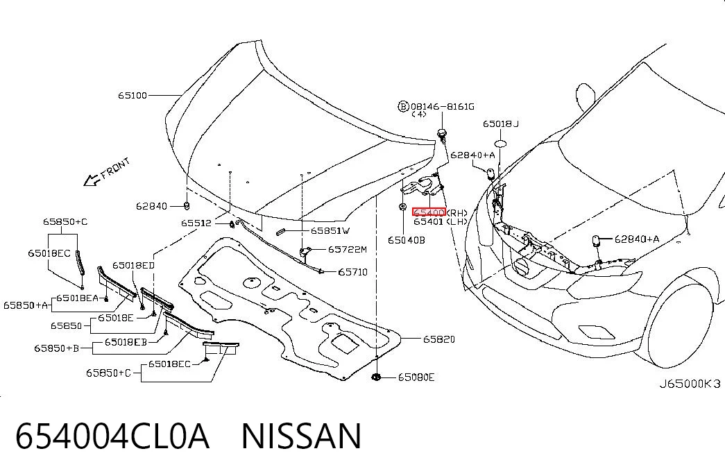 654004CL0A Nissan/Infiniti