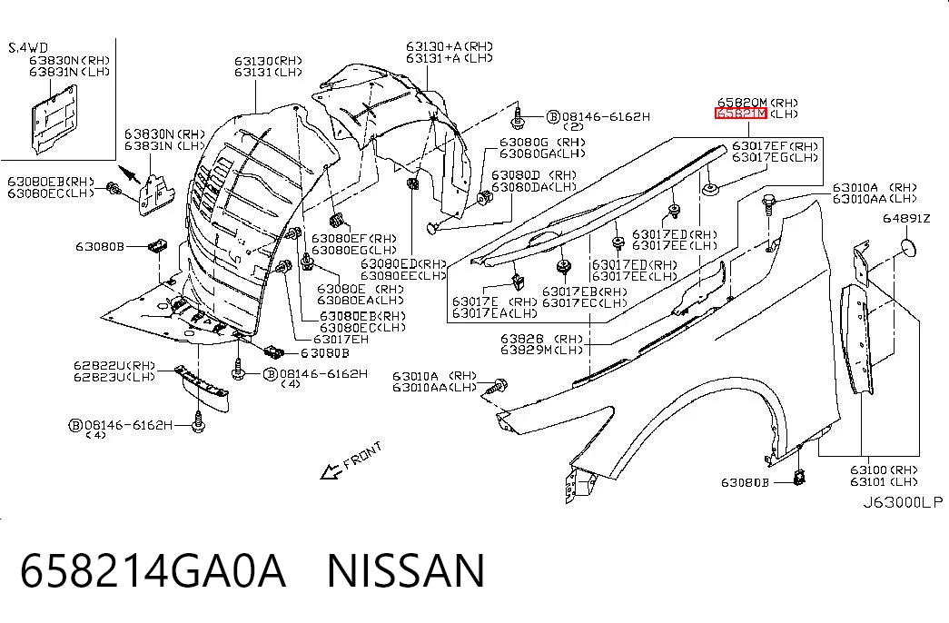 658214GA0A Nissan/Infiniti