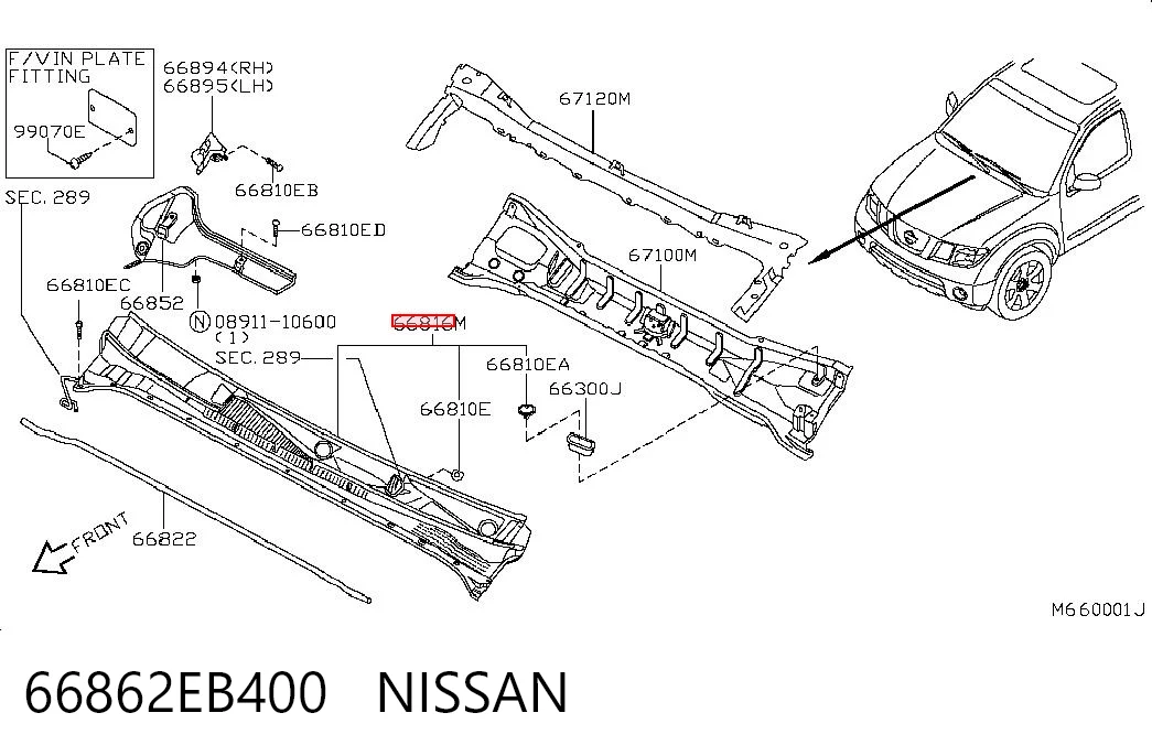 66862EB400 Nissan/Infiniti