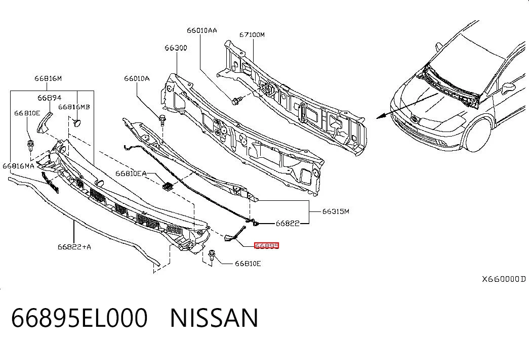 66895EL000 Nissan/Infiniti